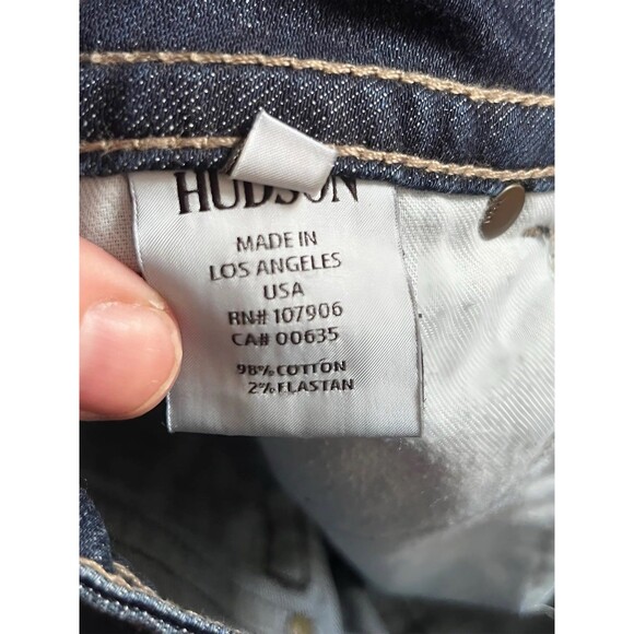 Hudson Jeans Dark Wash Boot Cut Style WM170DHA Color Bro Size 28 - Picture 9 of 11